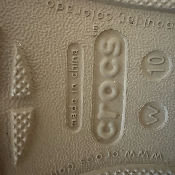 CROCS Women's Patricia II Wedge Slide Beige Slide Sandals Waterproof Comfy - Picture 3 of 5